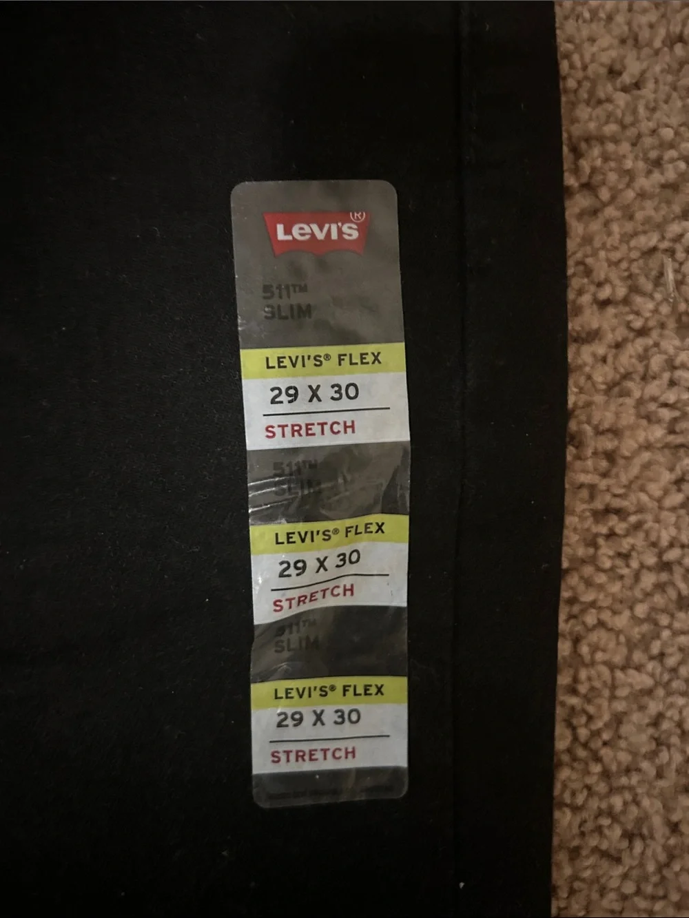 Levi's 511 Slim Stretch Jeans - Black